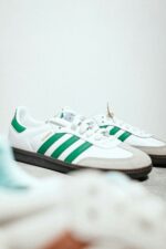 Adidas Samba White Green shoes for men - Image 3