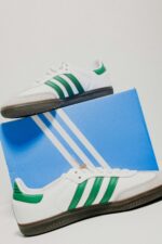 Adidas Samba White Green shoes for men - Image 4